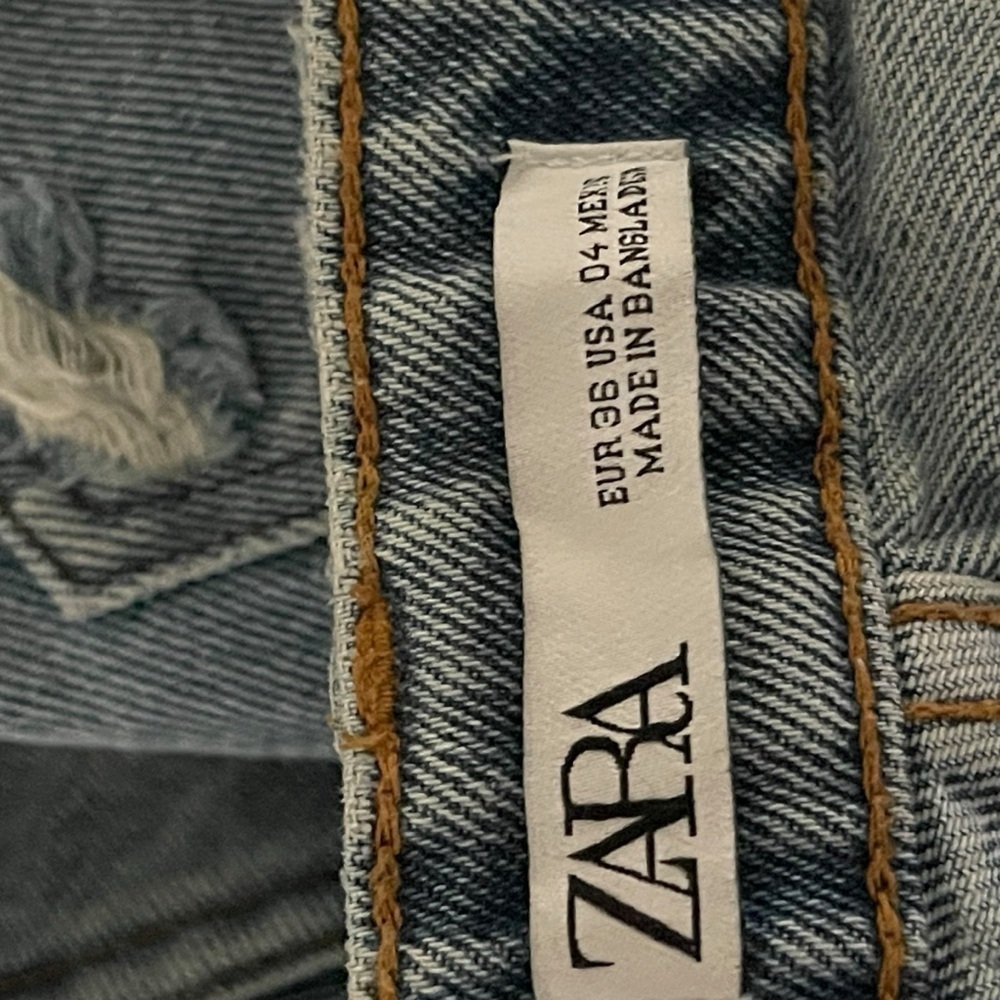 Zara Ripped Women Shorts Size 4 - Picture 6 of 6